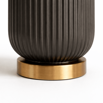 Lights  -  Black & Gold Glass Table Lamp  -  60484438