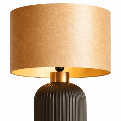 Lights  -  Black & Gold Glass Table Lamp  -  60484438