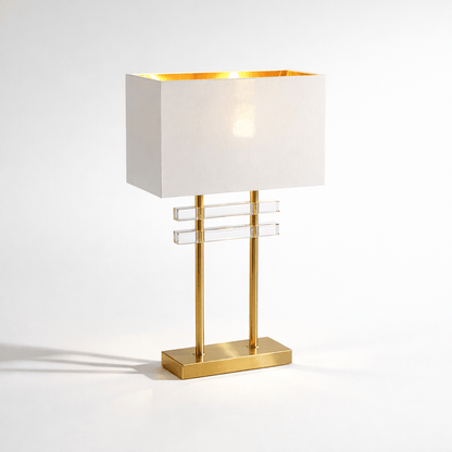 Lights  -  Gold & Glass Table Lamp  -  60484448