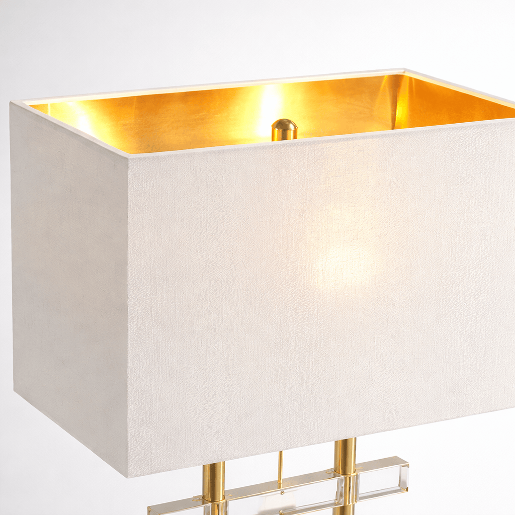 Lights  -  Gold & Glass Table Lamp  -  60484448