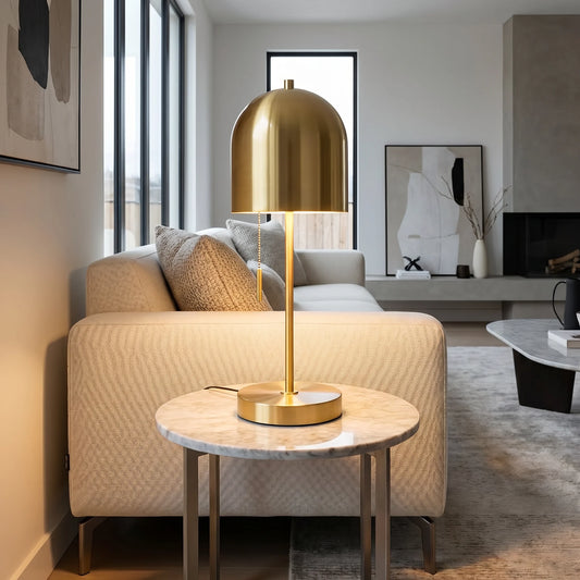 Lights  -  Gold Iron Table Lamp  -  60484449