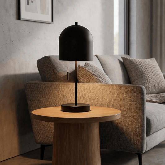 Lights  -  Black Iron Table Lamp  -  60484450