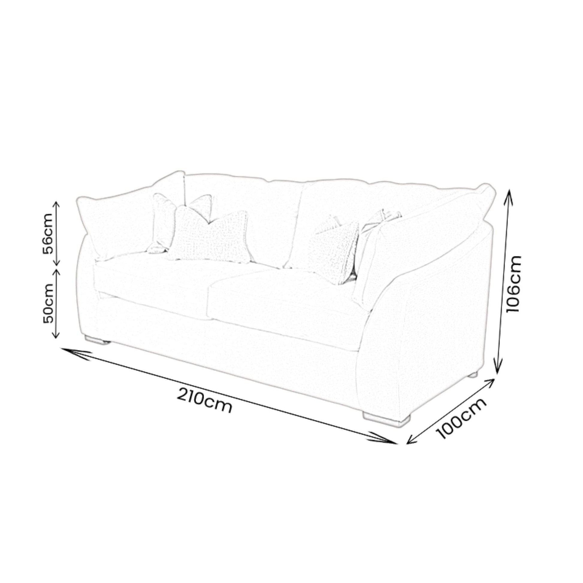 Furniture  -  Verona 3 Seater Sofa  -  60484460