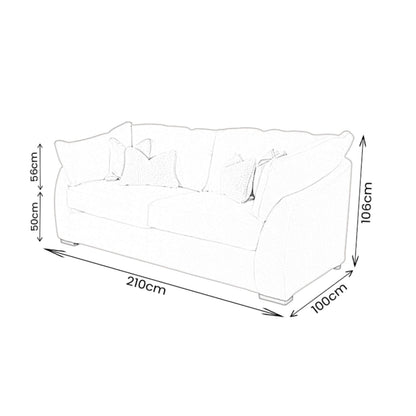 Furniture  -  Verona 3 Seater Sofa  -  60484460