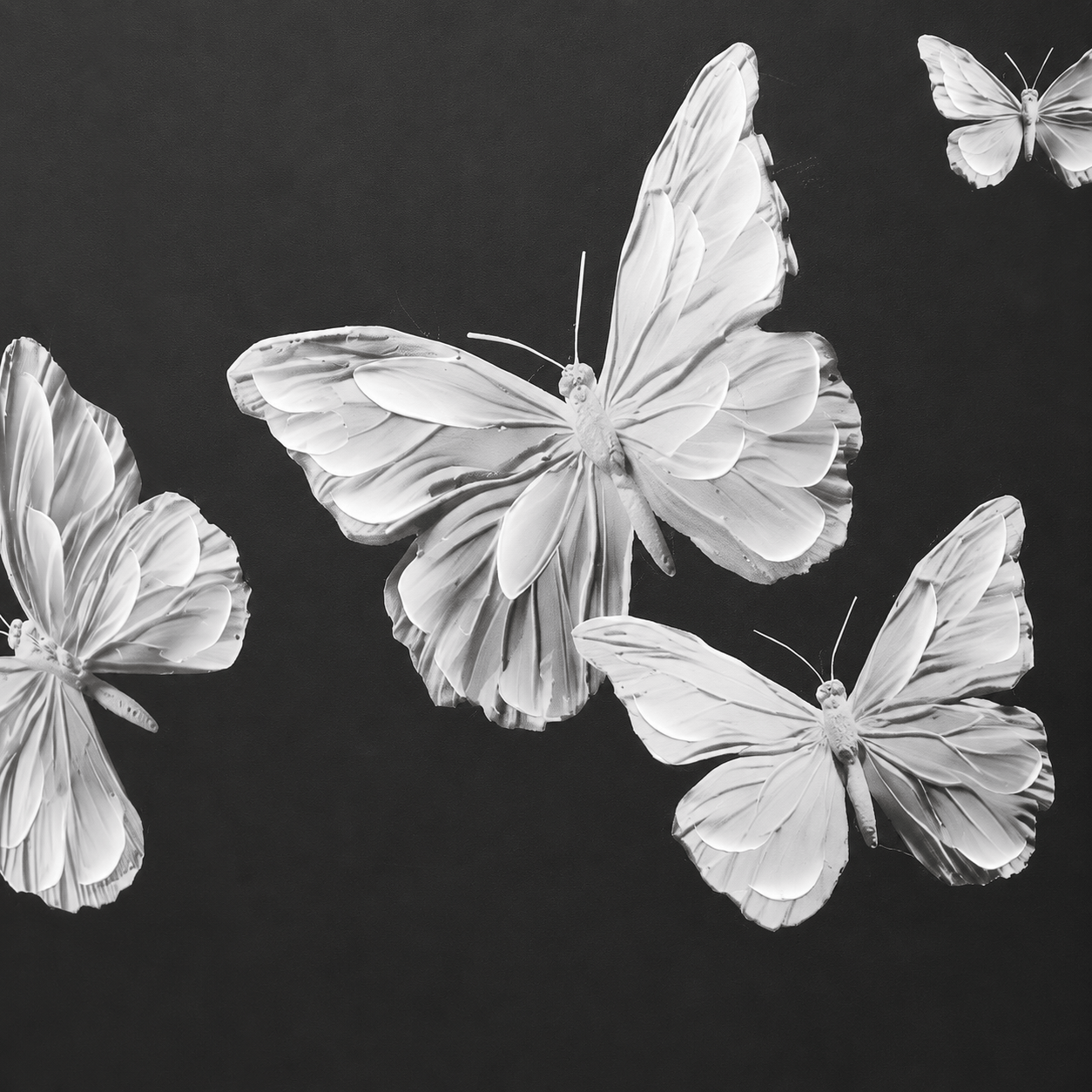 Pictures  -  Butterfly Framed Picture - 80 x 150cm  -  60484480
