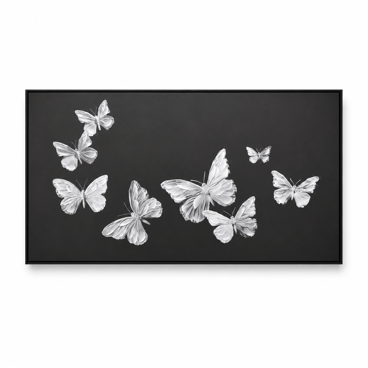 Pictures  -  Butterfly Framed Picture - 80 x 150cm  -  60484480