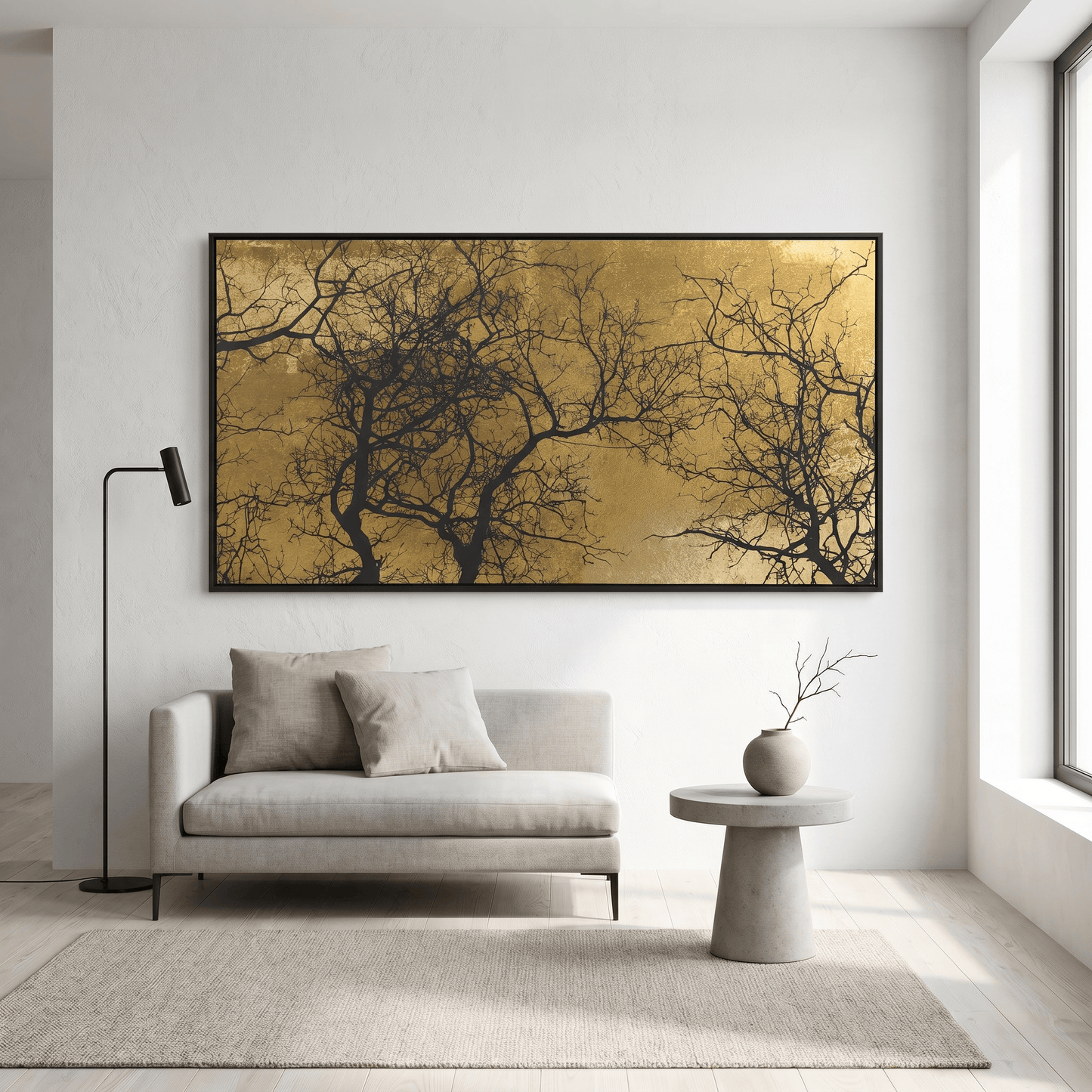 Pictures  -  Tree Framed Picture - 80 x 150cm  -  60484482