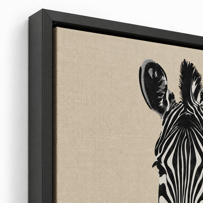 Pictures  -  Zebra Painting on Canvas - 80 x 150cm  -  60484483
