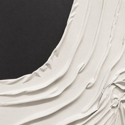 Pictures  -  Black & White Textured Painting on Canvas - 143 x 183cm  -  60484484