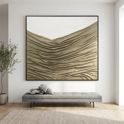 Pictures  -  Green Textured Painting on Canvas - 143 x 183cm  -  60484485