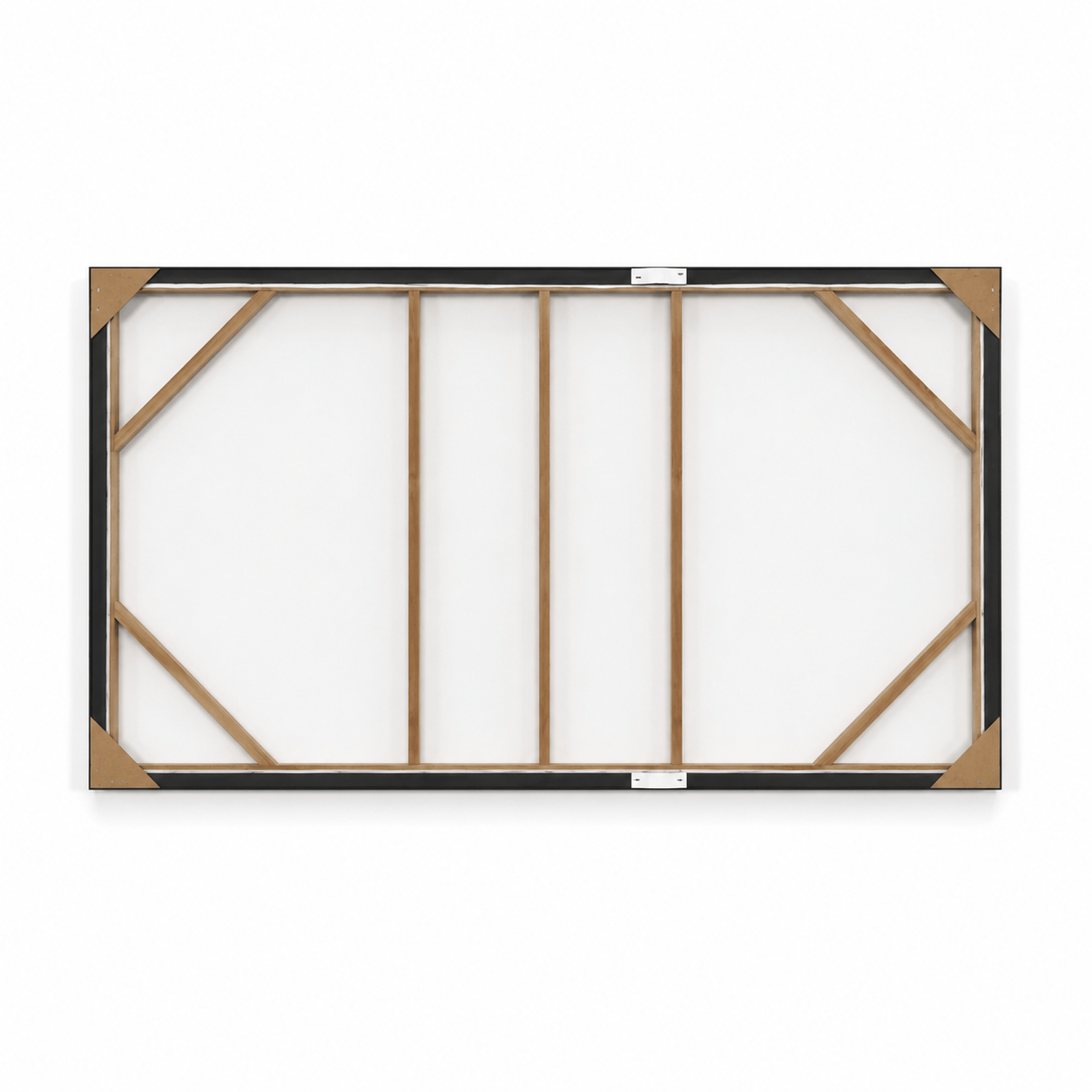 Pictures  -  Stripe Painting on Canvas with Black Frame - 150 x 80cm  -  60484487