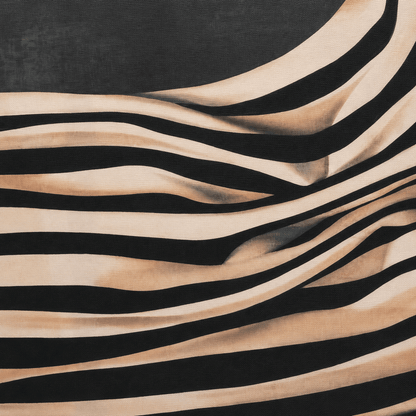 Pictures  -  Stripe Painting on Canvas with Black Frame - 150 x 80cm  -  60484487