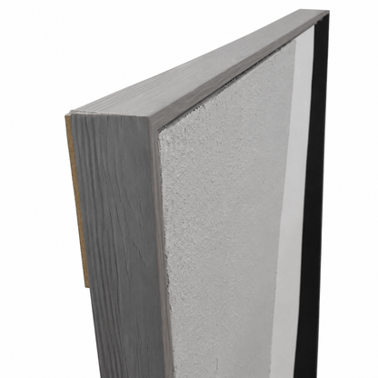 Pictures  -  Grey & Black Textured Painting on Canvas - 153 x 83cm  -  60484488