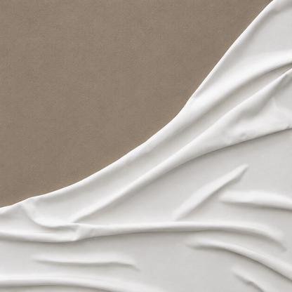 Pictures  -  Brown & White Textured Painting on Canvas with Ivory Frame - 150 x 80cm  -  60484492