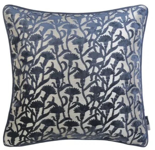 Homeware  -  Velvet Floral Navy Cushion -  50cm x 50cm  -  60484518