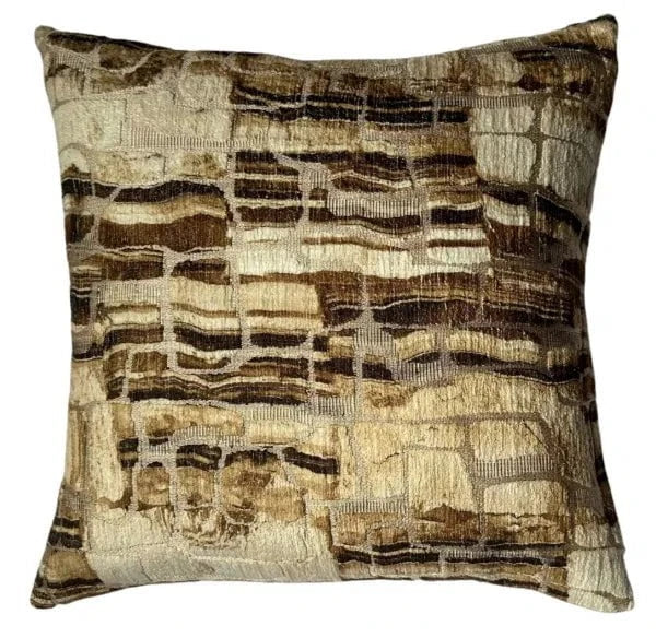 Homeware  -  Abstract Natural Tan Cushion - 50cm x 50cm  -  60484523