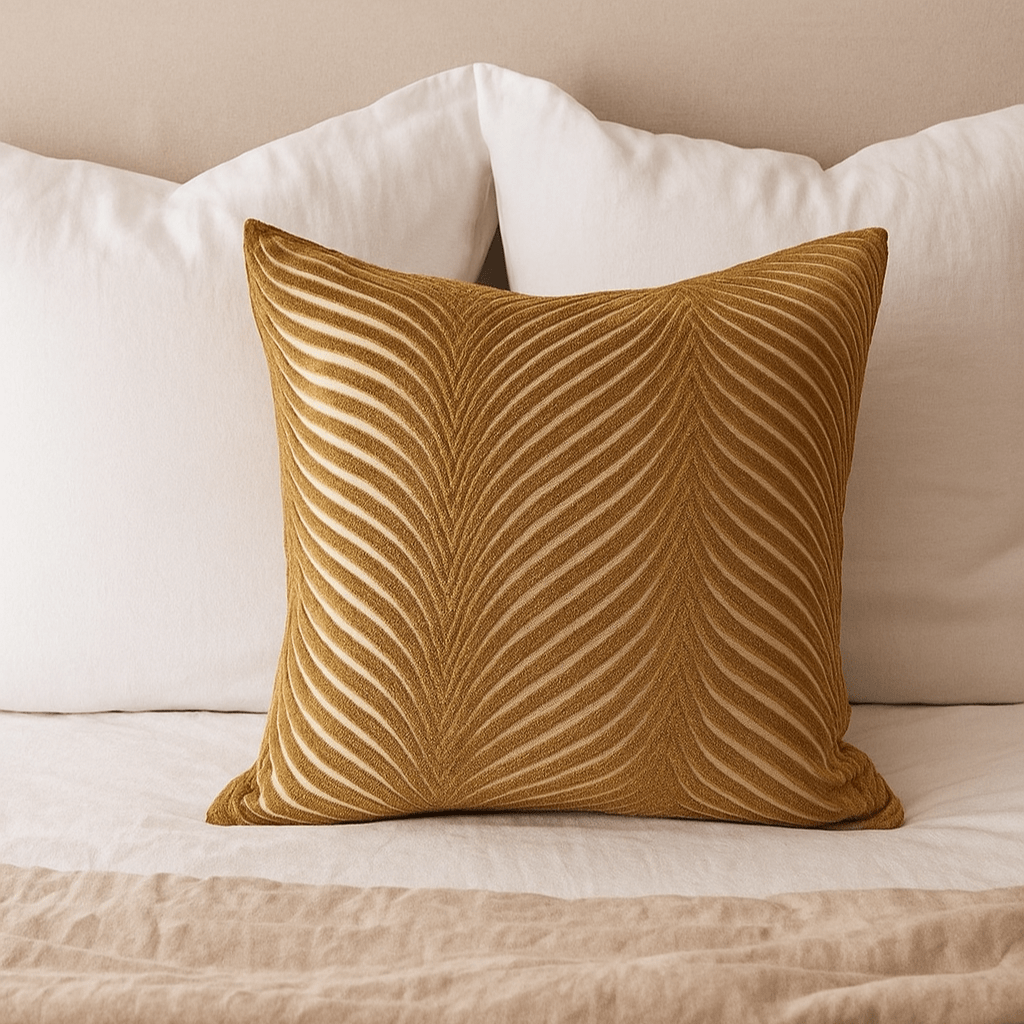 Homeware  -  Cut Velvet Fan Rada Cushion - 56cm x 56cm  -  60484524