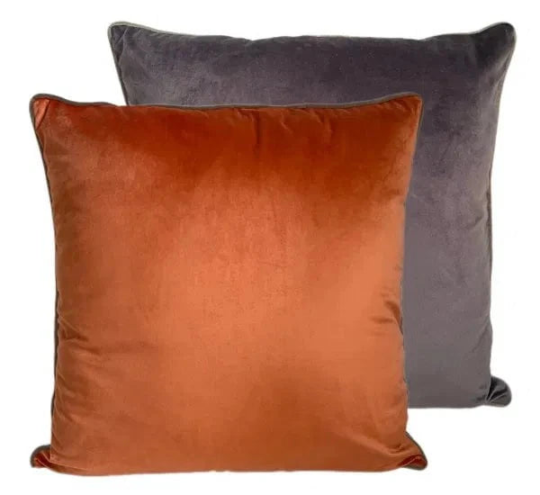 Homeware  -  Double Sided Velvet Chocolate/Taupe Cushion -  59cm x 59cm  -  60484525