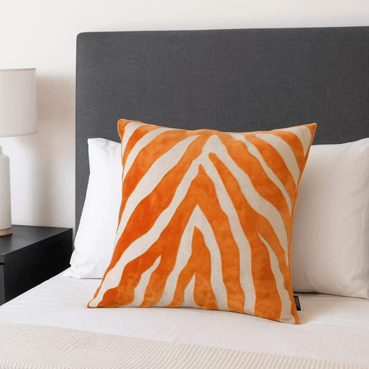 Homeware  -  Moneypenny Zebra Orange Cushion - 43X43  -  60484532