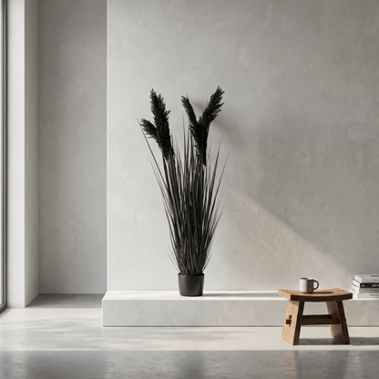 Homeware  -  Black Artificial Grass - 122cm  -  60484546