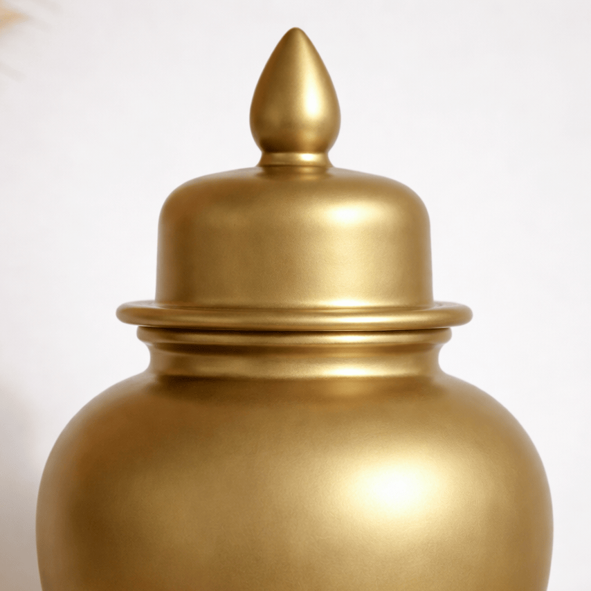 Homeware  -  Temple Jar - Matt Gold  -  60484568