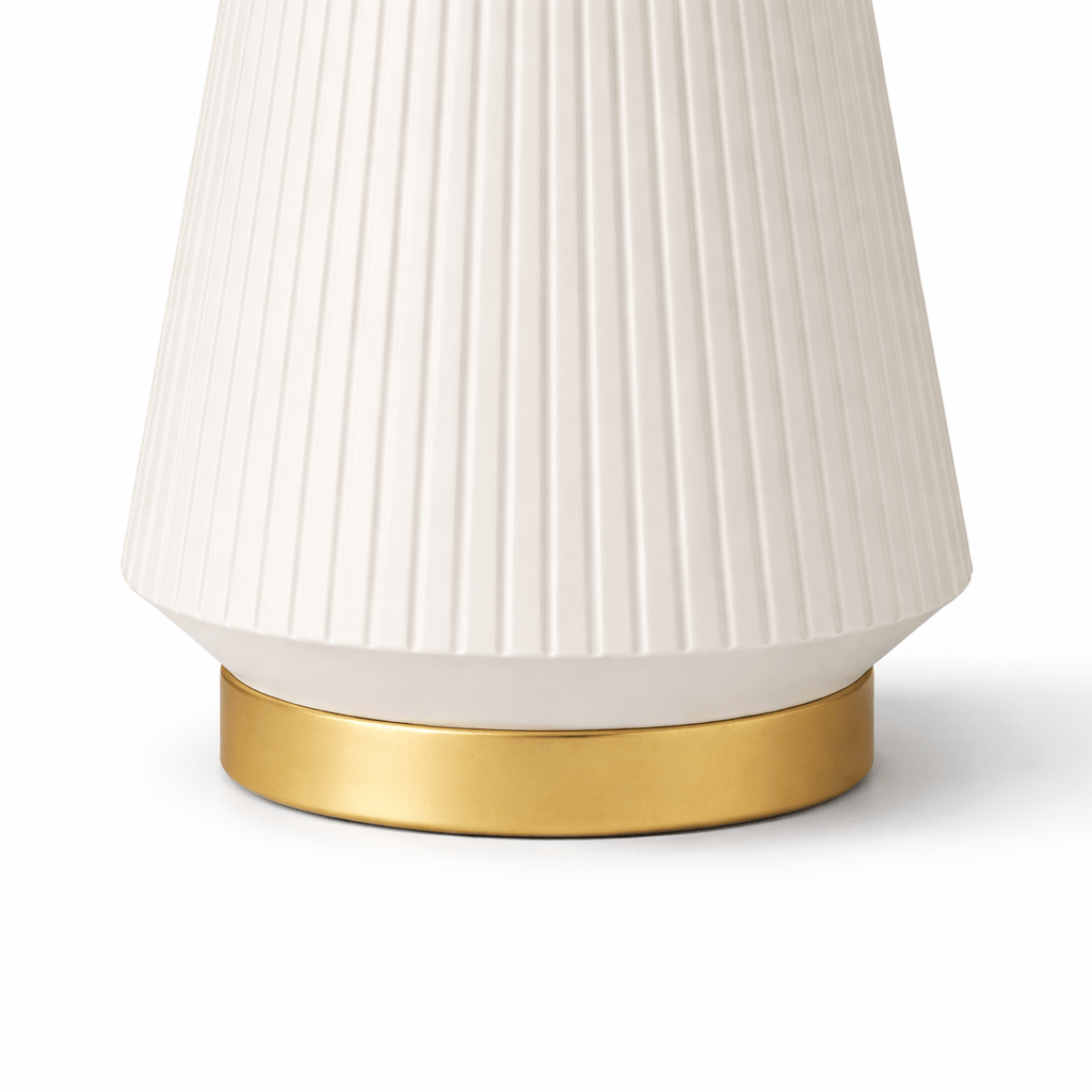 Lights  -  CL Table Lamp White & Gold  -  60484576