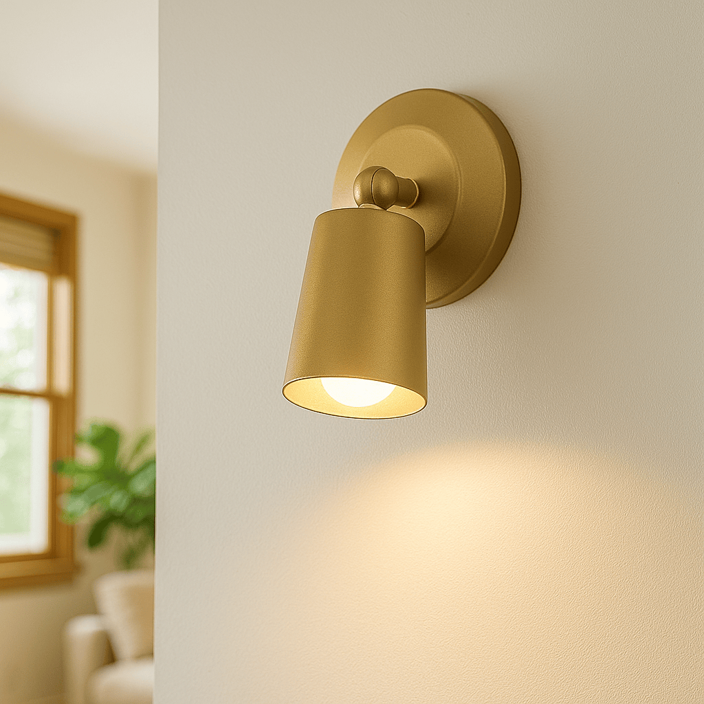Lights  -  Cone Rechargeable Wall Light - Gold Metal 23340GO  -  60484683