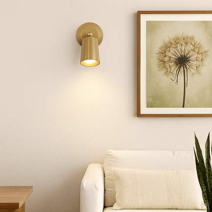 Lights  -  Cone Rechargeable Wall Light - Gold Metal 23340GO  -  60484683