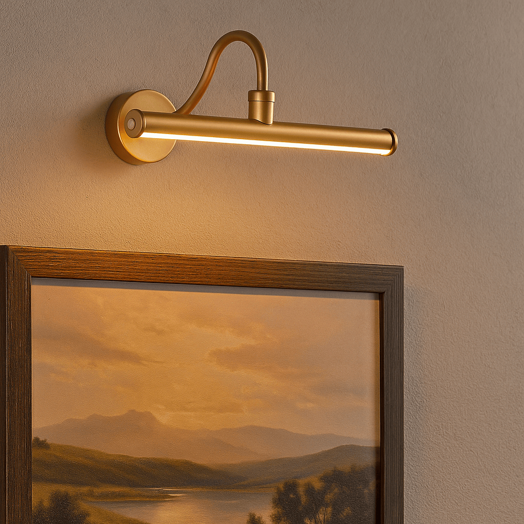 Lights  -  Vigo Rechargeable Picture Light - Gold Metal 23340GO  -  60484684