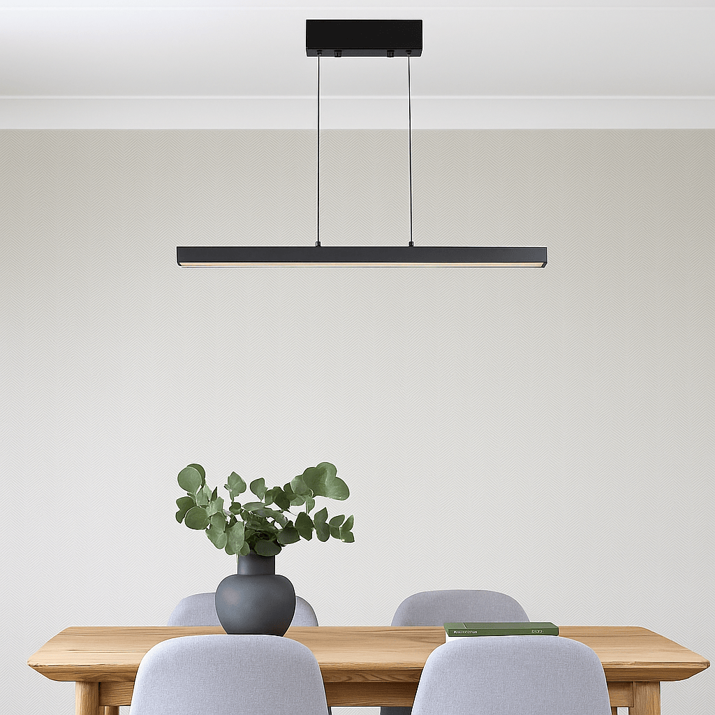 Lights  -  Linear LED Pendant Light - Black 88520BK  -  60484687