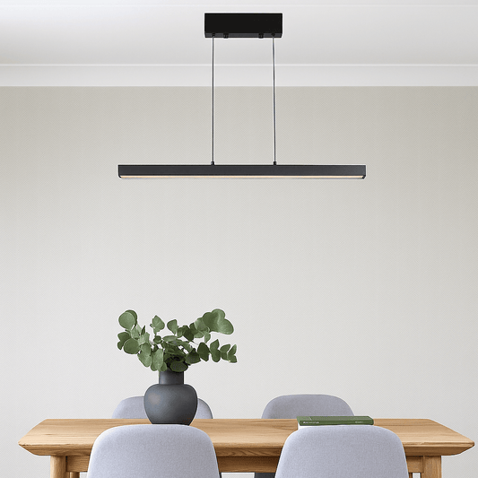 Lights  -  Linear LED Pendant Light - Black 88520BK  -  60484687