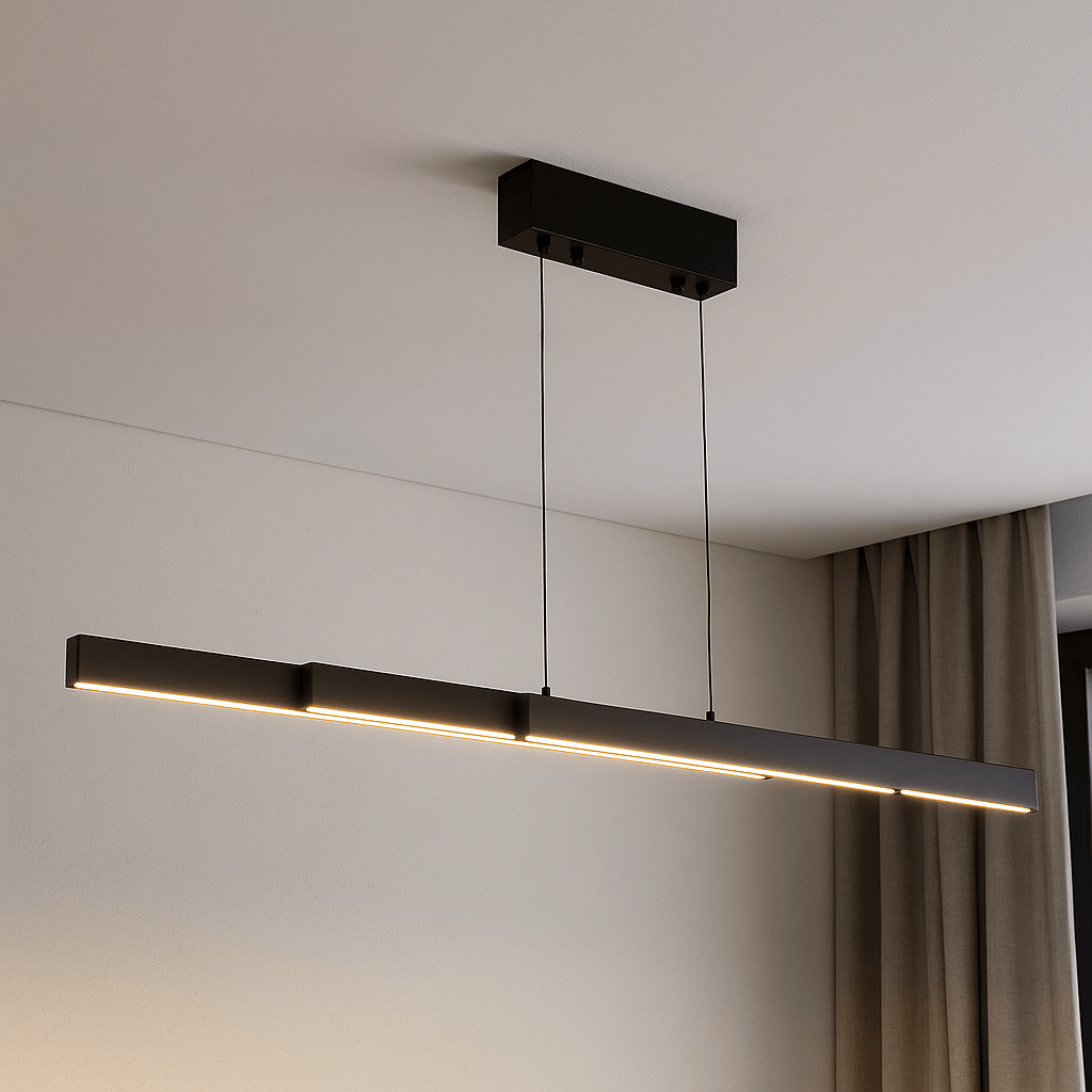 Lights  -  Linear LED Pendant Light - Black 88520BK  -  60484687