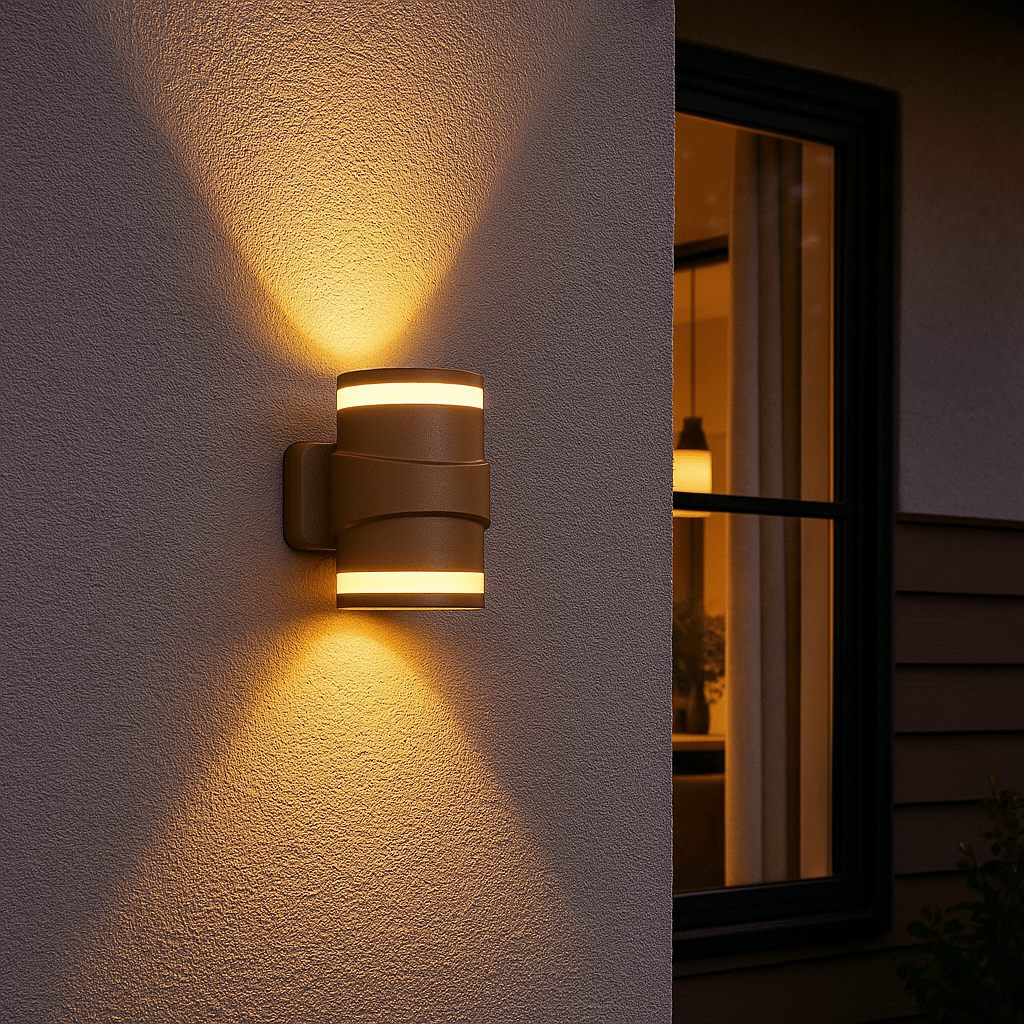 Lights  -  Grip Outdoor Wall Light - Gold  -  60484689