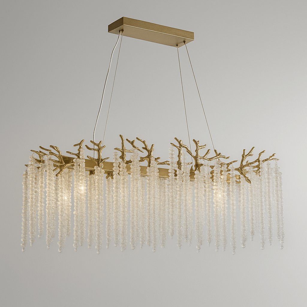 Lights  -  Nellie 10 Light Matt Gold & Clear Crystal Ceiling Light  -  60484695