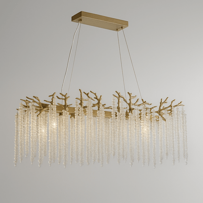 Lights  -  Nellie 10 Light Matt Gold & Clear Crystal Ceiling Light  -  60484695