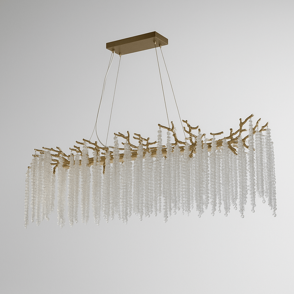 Lights  -  Nellie 10 Light Matt Gold & Clear Crystal Ceiling Light  -  60484695