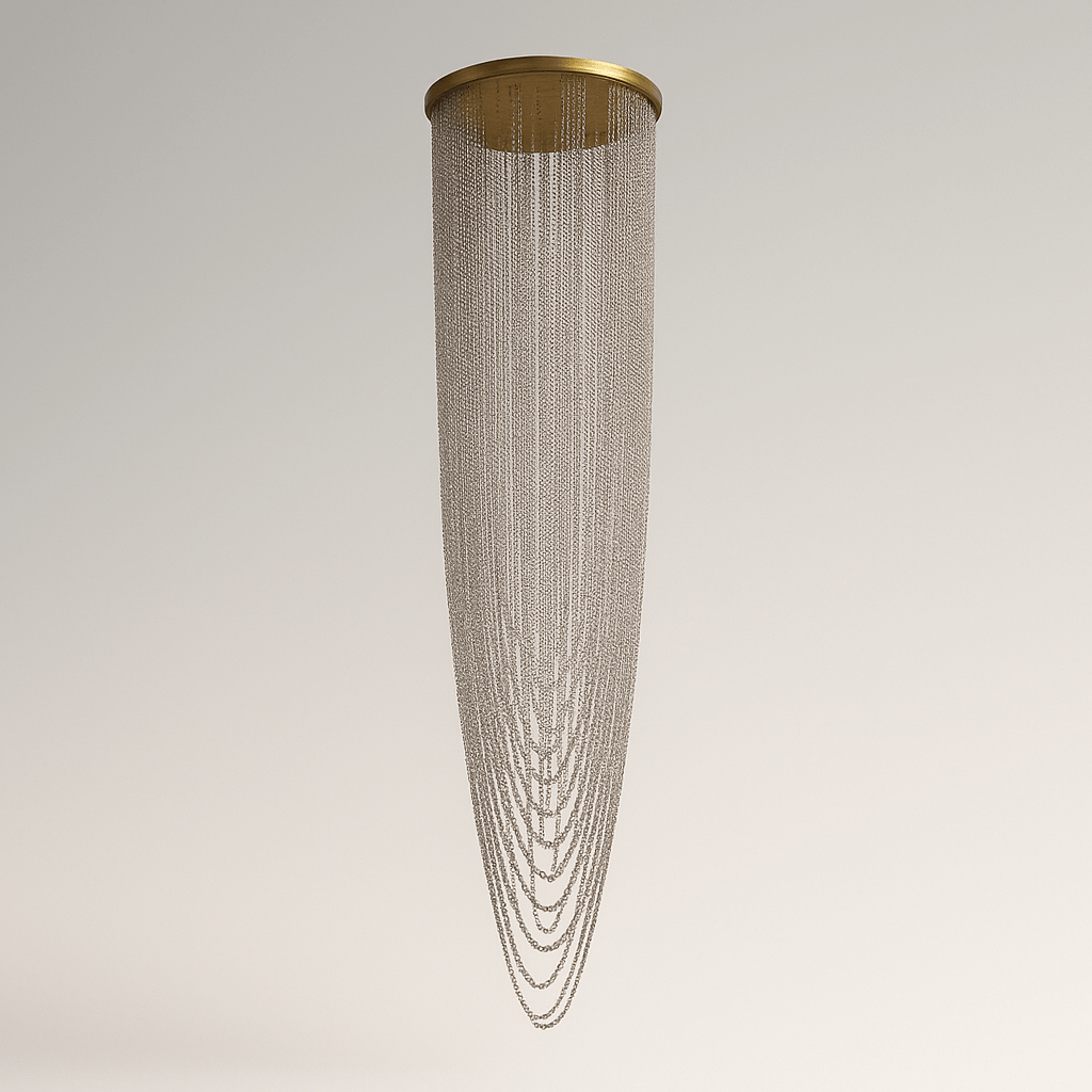 Lights  -  Nova 10 Light Pedant Satin Brass Metal & Crystal Ceiling Light  -  60484697