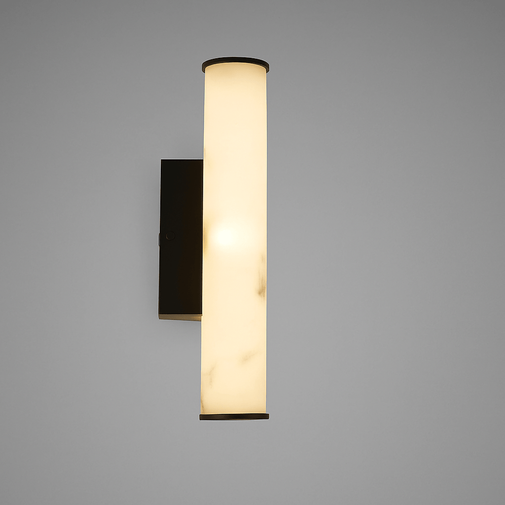 Lights  -  Ada LED Wall Light Black Metal & Marble Resin  -  60484700
