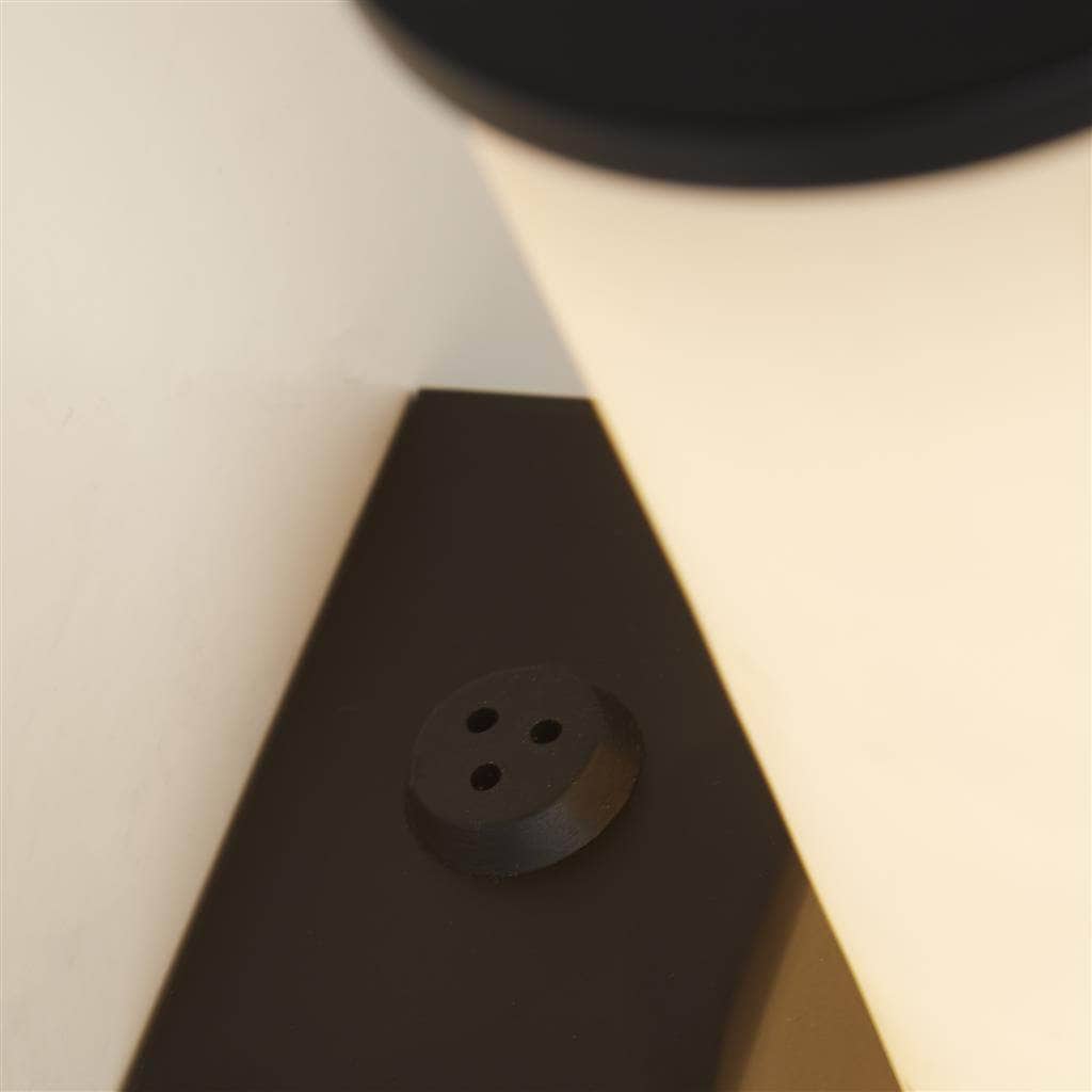 Lights  -  Wales LED Wall Light Black Metal & Marble Resin  -  60484700