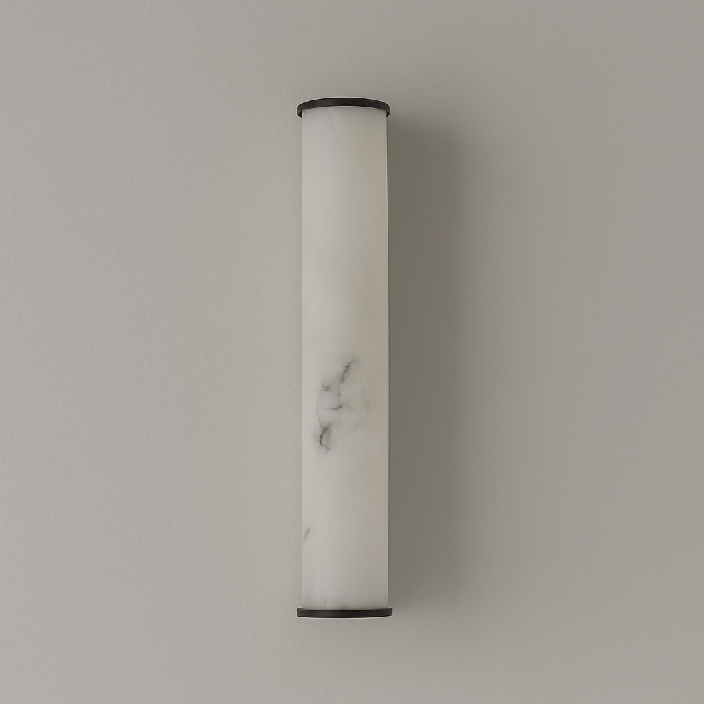 Lights  -  Ada LED Wall Light Black Metal & Marble Resin  -  60484700