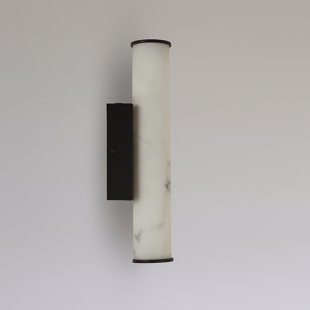 Lights  -  Ada LED Wall Light Black Metal & Marble Resin  -  60484700