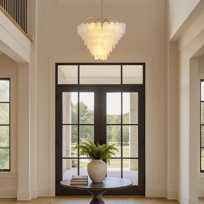 Lights  -  Feather 6 Light Polished Brass Pendant Ceiling Light  -  60484704