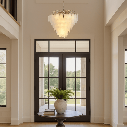 Lights  -  Feather 6 Light Polished Brass Pendant Ceiling Light  -  60484704