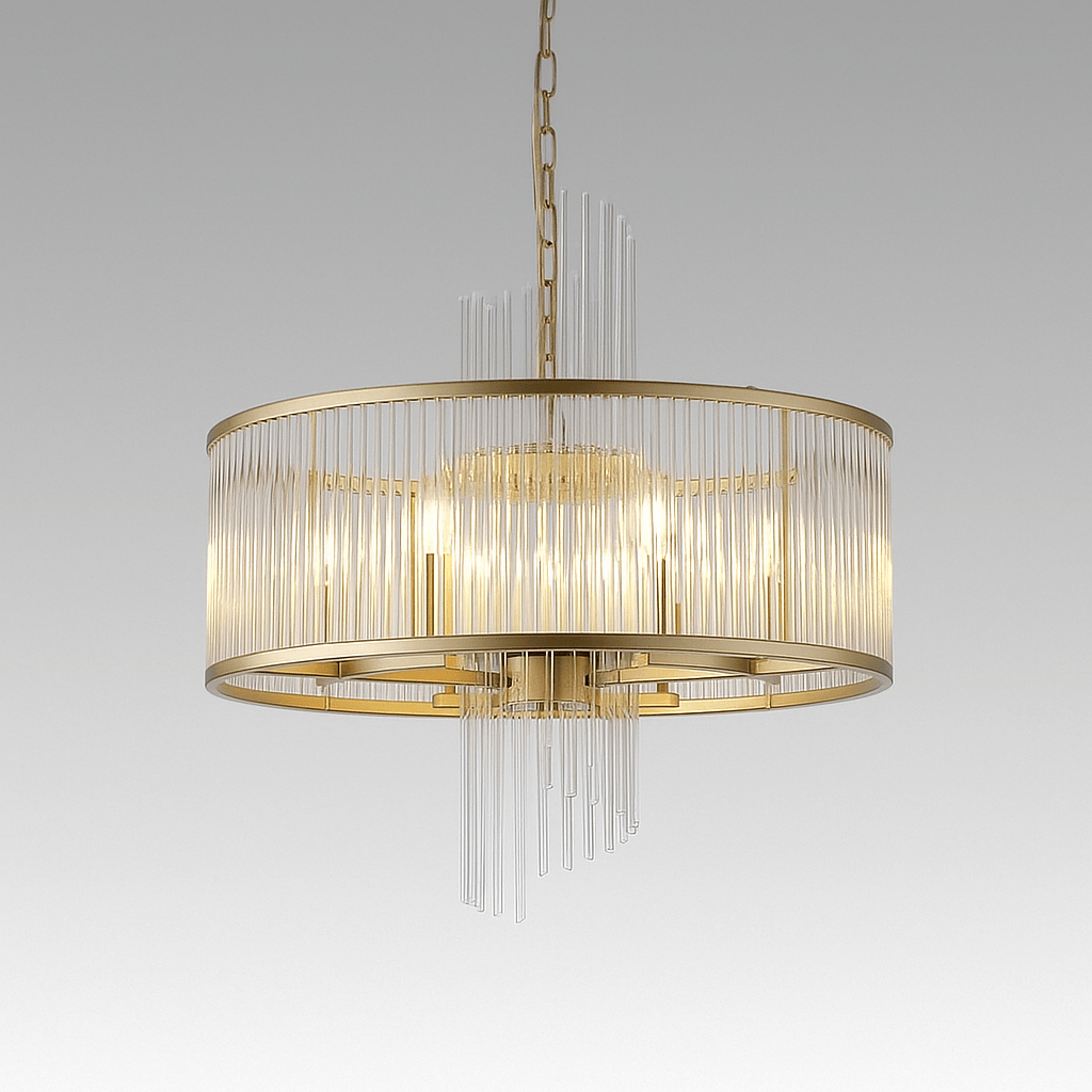 Lights  -  Raya 6 Light Gold Pendant Ceiling Light  -  60484706