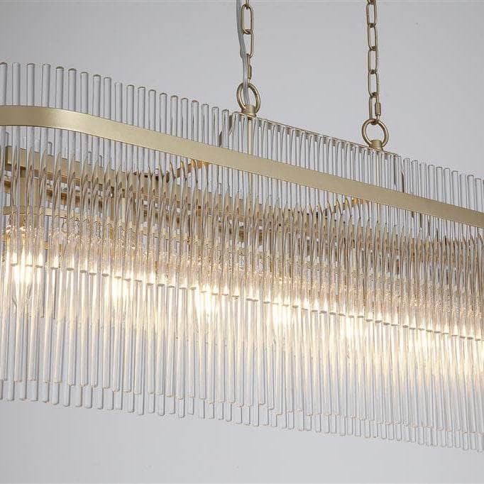Lights  -  Lara 8 Light Oval Gold Pendant Ceiling Light  -  60484707