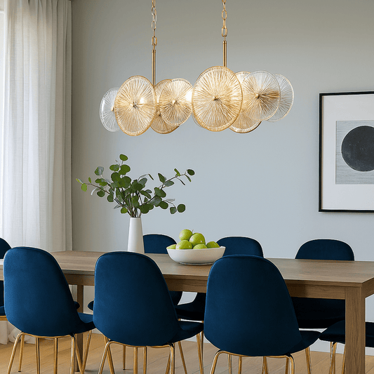 Lights  -  Wagon Wheel 10 Light Pendant Ceiling Light  -  60484711