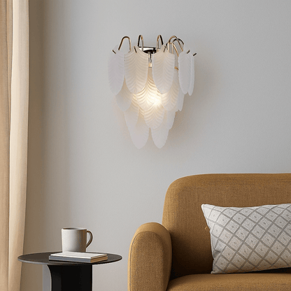 Lights  -  Frosted Feather Wall Light  -  60484720