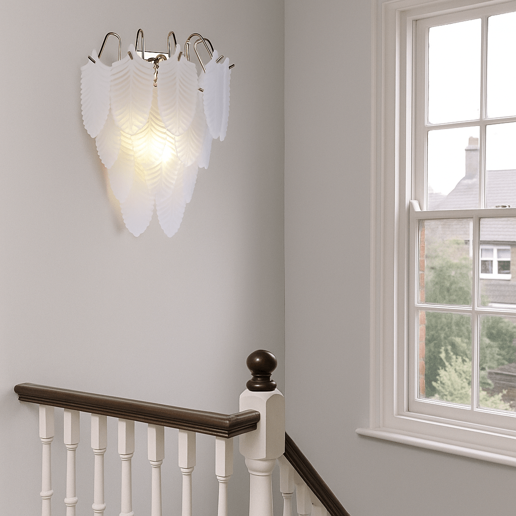 Lights  -  Frosted Feather Wall Light  -  60484720