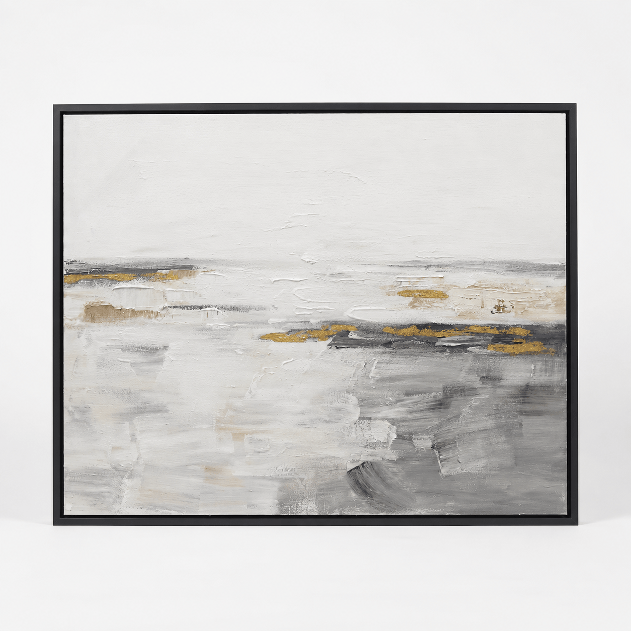 Pictures  -  Cloud Art W3-38212-2TSK Black Oil Painting with Black Frame - 120 x 90cm  -  60484725