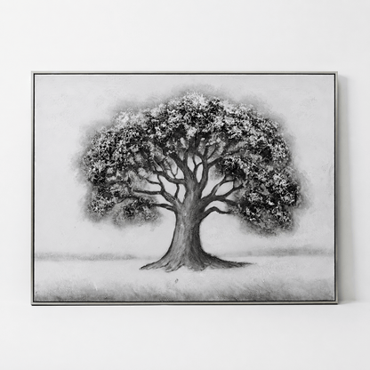 Pictures  -  Silver Oil Painting with Silver Printing D-38369-1TSK - 120 x 90cm  -  60484726